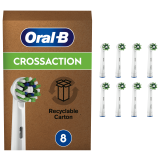Oral-B fogkefefej CrossAction 8 db Fehér 