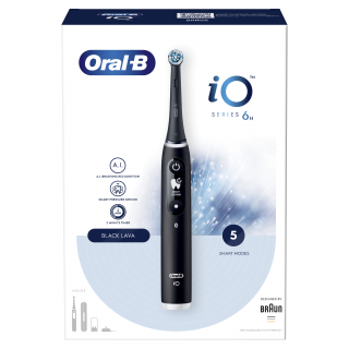 Oral-B iO6 elektromos fogkefe Fekete Otthon