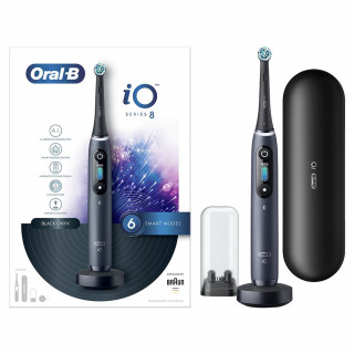 Oral-B iO8 Magnetic elektromos fogkefe Fekete Otthon