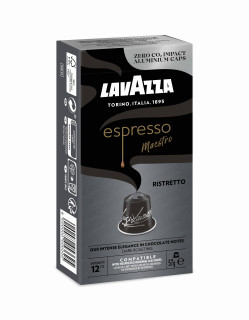 Lavazza Espresso Ristretto Ground, Pörkölt Kávé Kapszula 10x5.7g Otthon