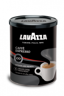 Lavazza Caffe Espresso Ground Coffe Metal Can 250g 