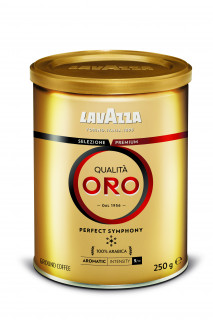 Lavazza Qualita Oro Perfect Symphony Ground Coffee Metal Can 250g Otthon