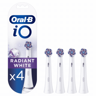 Oral-B iO fogkefefej Radiant 4 db Fehér Otthon