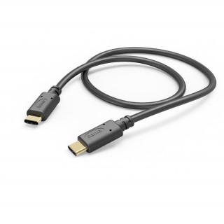 Hama FIC E3 Adatkábel USB 2.0 Type-C/Type-C (480MBPS) 1,5M, Fekete PC