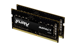Kingston 16GB DDR4 2666MHz Kit(2x8GB) SODIMM Fury Impact Black PC