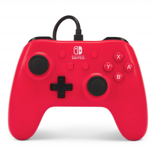 PowerA Nintendo Switch Vezetékes Kontroller (Rapsberry Red) Switch