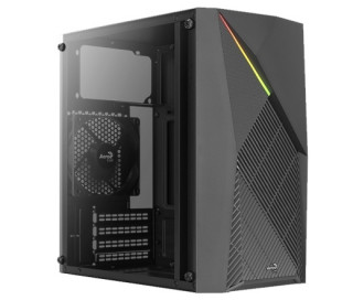 Számítógépház Aerocool Raider Mini RGB mATX Fekete Edzett üveg PC