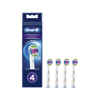 Oral-B EB18-4 3D White fehér 4 db-os elektromos fogkefe pótfej szett Otthon