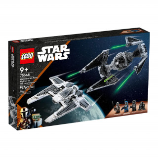 LEGO Star Wars Mandalóri Fang vadászgép vs. TIE elfogóvadász (75348) Játék