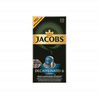 Douwe Egberts Jacobs Lungo Decaffeinato koffeinmentes 10 db kávékapszula Otthon