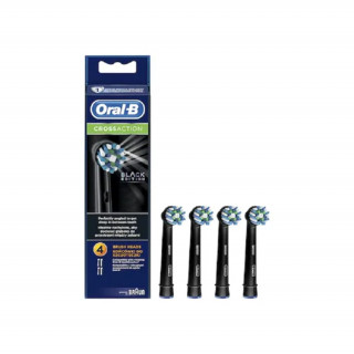 Oral-B CrossAction 4 db-os fekete fogkefefej szett 