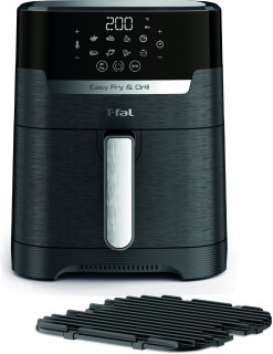 Tefal EY505815 Easy Fry&Grill 2 az 1-ben fekete forrólevegős sütő 