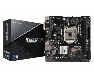 ASRock H310CM-DVS Intel H310 LGA1151 mATX alaplap PC