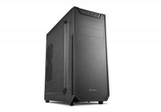 Sharkoon Számítógépház - VS7 (fekete; alsó táp; ATX,mATX; mITX; 2xUSB3.0; I/O; 2x120mm ventillátor) PC