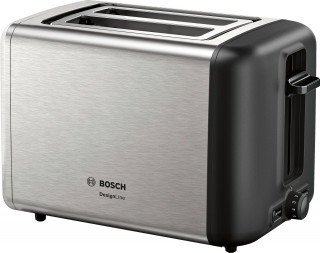 Bosch TAT3P420 DesignLine ezüst-fekete kenyérpirító Otthon