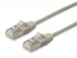 Equip Slim Kábel - 606112 (S/FTP patch kábel, Vékony, CAT6A, Réz, LSOH, 10Gb/s, bézs, 0,25m) PC