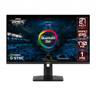 MSI 27" G274QPF-QD WQHD Rapid IPS 170Hz Esport gamer monitor PC