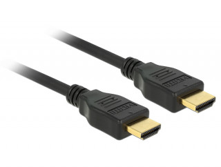 DeLock HDMI + Ethernet male/male összekötő kábel 4K 1m PC