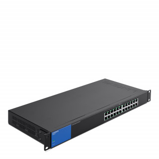 Linksys SMB LGS124P 24port POE+ 10/100/1000Mbps LAN nem menedzselhető Switch PC