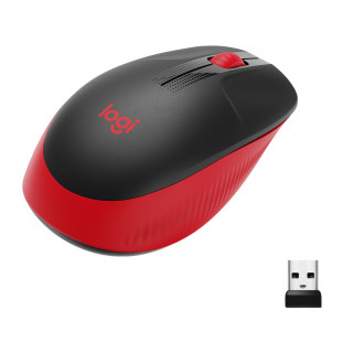 Logitech M190 egér Kétkezes Vezeték nélküli RF Optikai 1000 DPI - Piros PC