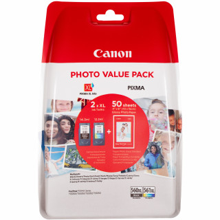 Canon CRG PG-560XL/CL-561XL PHOTO VALUE BL/COL/PHOT PAPER tintapatron PC