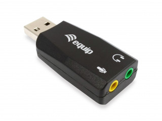 Equip-Life Kábel Átalakító - 245320 (USB bemenet - 3,5mm jack audio + mikrofon kimenet) PC