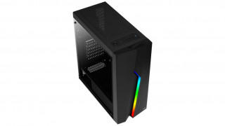 AeroCool Bolt RGB (Plexi Ablak) - Fekete PC