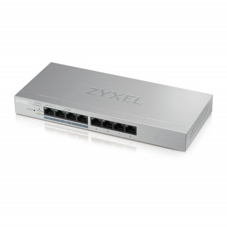 ZyXEL GS1200-8HPv2 8port GbE LAN PoE (60W) web menedzselhető asztali switch PC