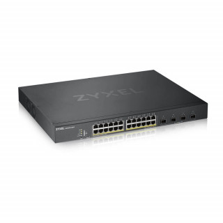 ZyXEL XGS1930-28HP 24port GbE LAN PoE (375W) 4port 10GbE SFP+ L2+ menedzselhető switch PC