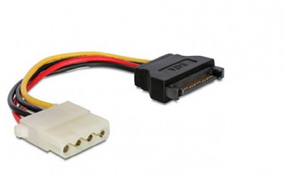 Gembird SATA Power -> Molex Power 4pin M/F tápkábel 0.15m PC