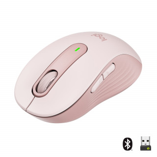 Logitech Signature M650 egér Jobbkezes Vezeték nélküli RF és Bluetooth Optikai 2000 DPI - Rózsaszín PC