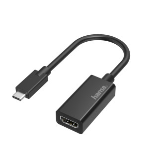 Hama 00200315 video átalakító kábel USB C-típus HDMI Fekete PC