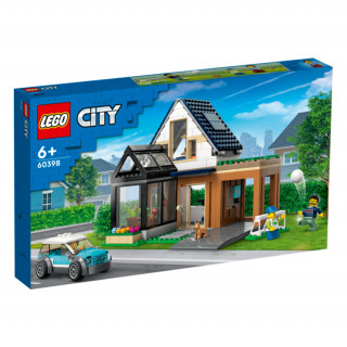 LEGO City Családi ház és elektromos autó (60398) Játék