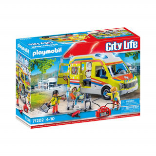 Playmobil - Mentőautó hang- és fényeffekttel (71202) Játék
