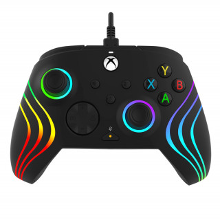 PDP Xbox Series X/S Vezetékes Kontroller - Afterglow WAVE audio lighting - Fekete (Xbox Series X/S) Xbox Series