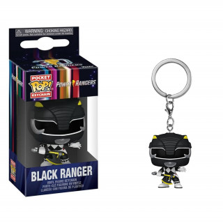 Funko Pocket Pop! Power Rangers - Black Ranger Vinyl Figura Kulcstartó (FK72149) Ajándéktárgyak