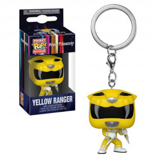 Funko Pocket Pop! Power Rangers - Yellow Ranger Vinyl Figura Kulcstartó Ajándéktárgyak