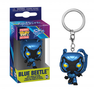 Funko Pocket Pop!: DC: Blue Beetle - Blue Beetle Vinyl Figura Kulcstartó Ajándéktárgyak