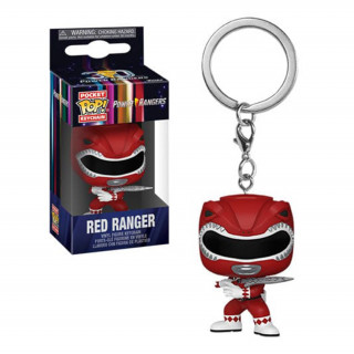 Funko Pocket Pop! Power Rangers - Red Ranger Vinyl Figura Kulcstartó Ajándéktárgyak