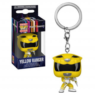 Funko Pocket Pop! Power Rangers - Yellow Ranger Vinyl Figura Kulcstartó AJÁNDÉKTÁRGY