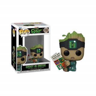 Funko Pop! #1193 Marvel: I Am Groot - Groot in Onesie (with Book) Bobble-Head Vinyl Figura Ajándéktárgyak