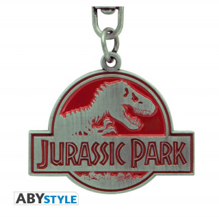 JURASSIC PARK - Kulcstartó "Metal logo" X4 AJÁNDÉKTÁRGY