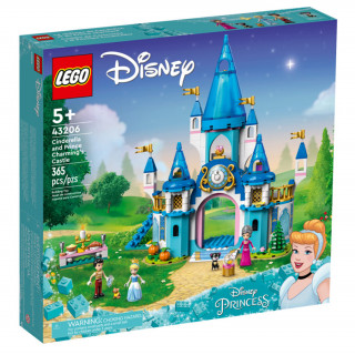 LEGO Disney Cinderella and Prince Charming's Castle (43206) (Csomagolássérült termék) 