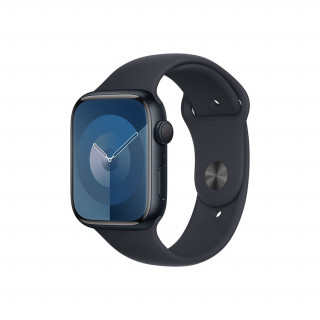 Apple Watch Series 9 GPS – 45 mm-es éjfekete alumíniumtok, éjfekete sportszíj - M/L Mobil