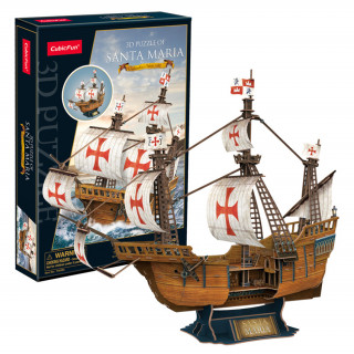 3D puzzle - Santa Maria - 204 db-os Játék