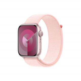 Apple Watch Series 9 GPS – 45 mm-es rózsaszín alumíniumtok, világos rózsaszín sportpánt Mobil