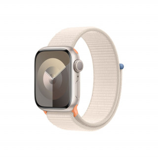 Apple Watch Series 9 GPS – 41 mm-es csillagfény alumíniumtok, csillagfény sportpánt Mobil