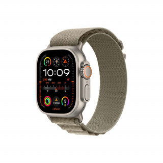 Apple Watch Ultra 2 GPS + Cellular – 49 mm-es titántok, olíva alpesi pánt - S Mobil