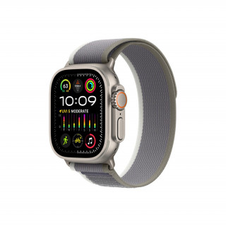 Apple Watch Ultra 2 GPS + Cellular – 49 mm-es titántok, zöld-szürke terep pánt - S/M Mobil