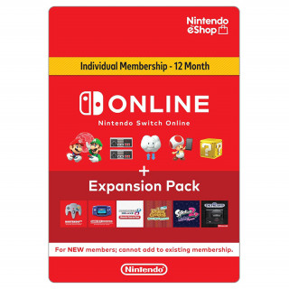 Nintendo Switch Online + Expansion Pack (365 Days Individual Membership) (Letölthető) PC